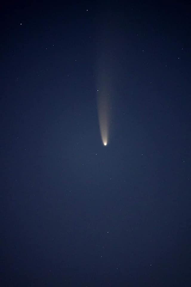 Як виглядає комета NEOWISE в нічному небі Білої Церкви