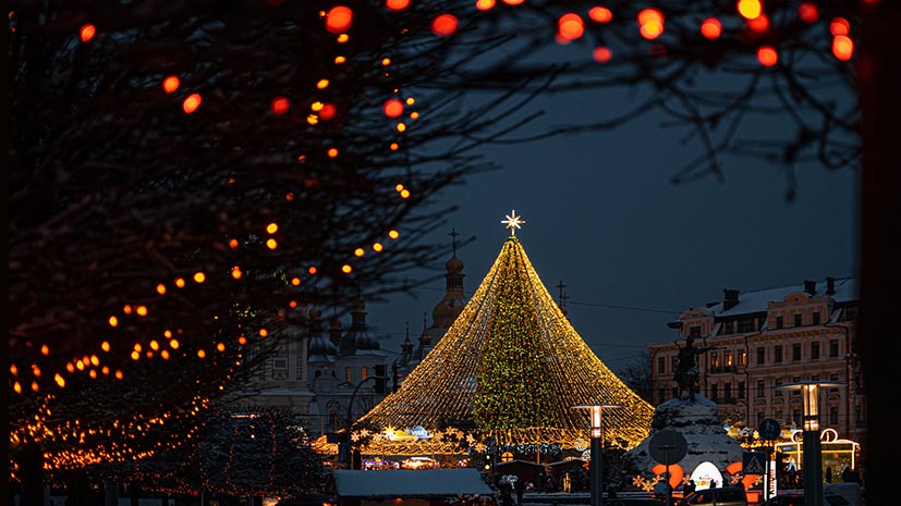 Різдвяна ялинка на Софійській площі визнана однією з найкрасивіших у Європі
