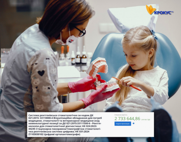Дитяча стоматологія закупить сучасний стоматологічний рентген за 2,7 млн грн